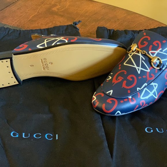 Gucci Princetown ghost graffiti W8 / M6.5 / 250mm - Picture 6 of 13
